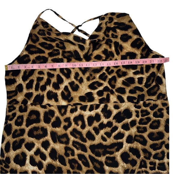 Shein Curve Leopard Print Midi Dress 4XL - Picture 6 of 9